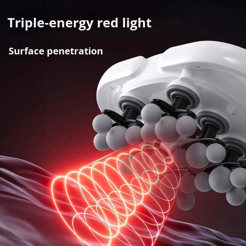 جهاز تدليك كهربائي قابل لإعادة الشحن من يوكو بـ 22 رأسًا | لتخفيف آلام عضلات الجسم بالكامل