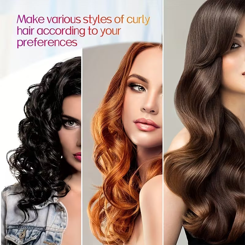 مجموعة أدوات تجعيد الشعر بدون حرارة | تجعيدات شعر على طريقة الصالونات بدون تلف الشعر بسبب الحرارة