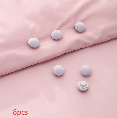 Mushroom Quilt Holder Macaron Non-Slip BedSheet Clips Quilt Clip One-Click To Unlock Sheets Non-Slip Fixing Clip Shelf Plate