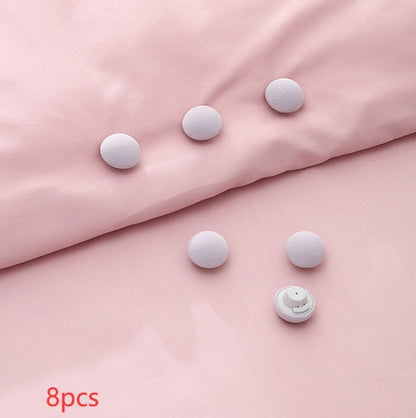 Mushroom Quilt Holder Macaron Non-Slip BedSheet Clips Quilt Clip One-Click To Unlock Sheets Non-Slip Fixing Clip Shelf Plate