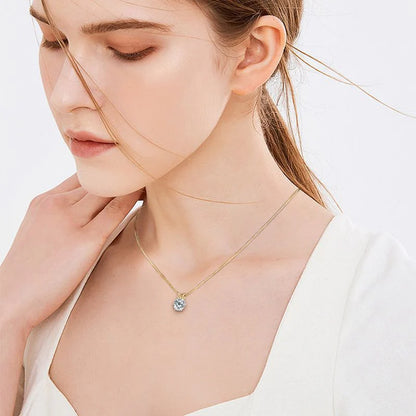 1-Karat Moissanite Solitaire Necklace