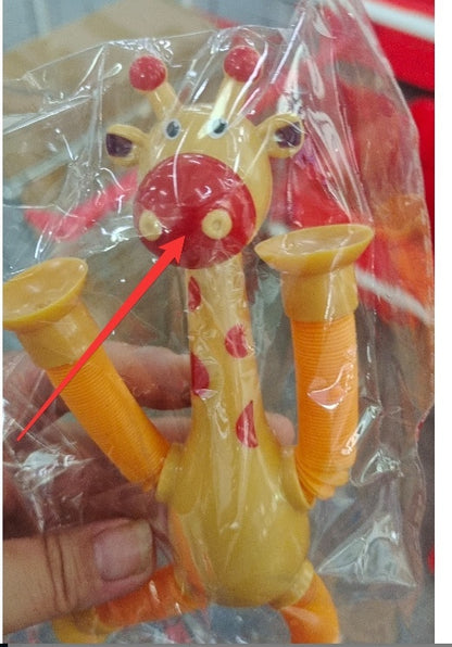 Giraffe Tubes Sensory Toys Novelty Spring Fidget Toy Stretch Tube Stress Relief Toy For Kid Birthday Gift Party Favors