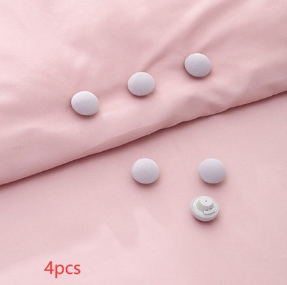 Mushroom Quilt Holder Macaron Non-Slip BedSheet Clips Quilt Clip One-Click To Unlock Sheets Non-Slip Fixing Clip Shelf Plate