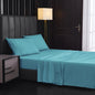Solid Color Four-piece Sanded Bedsheet Set