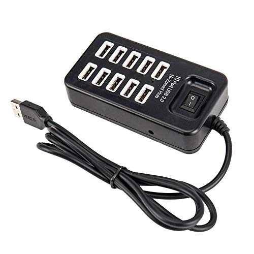 10-Port High-Speed USB Charging Hub