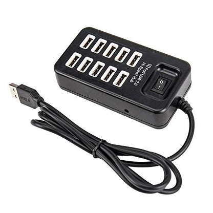 10-Port High-Speed USB Charging Hub
