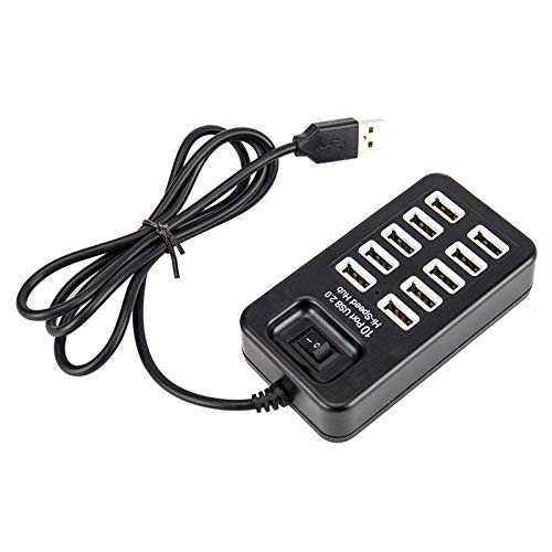 10-Port High-Speed USB Charging Hub