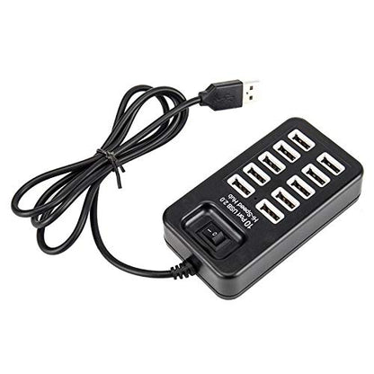10-Port High-Speed USB Charging Hub