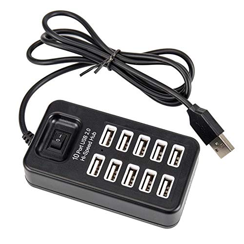 10-Port High-Speed USB Charging Hub