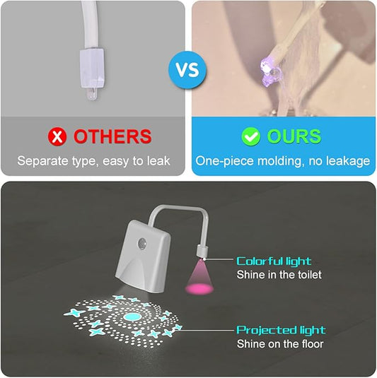 مصباح ليلي LED للمرحاض بمستشعر حركة 