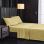 Solid Color Four-piece Sanded Bedsheet Set