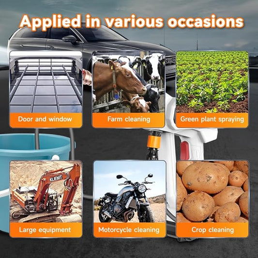 مسدس غسيل سيارات لاسلكي عالي الضغط 