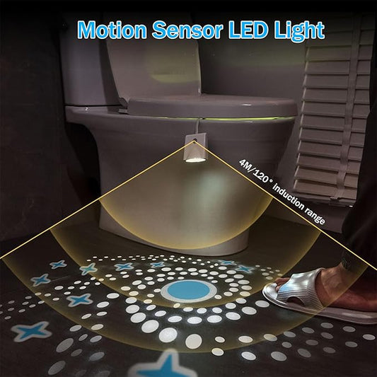 مصباح ليلي LED للمرحاض بمستشعر حركة 