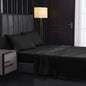 Solid Color Four-piece Sanded Bedsheet Set