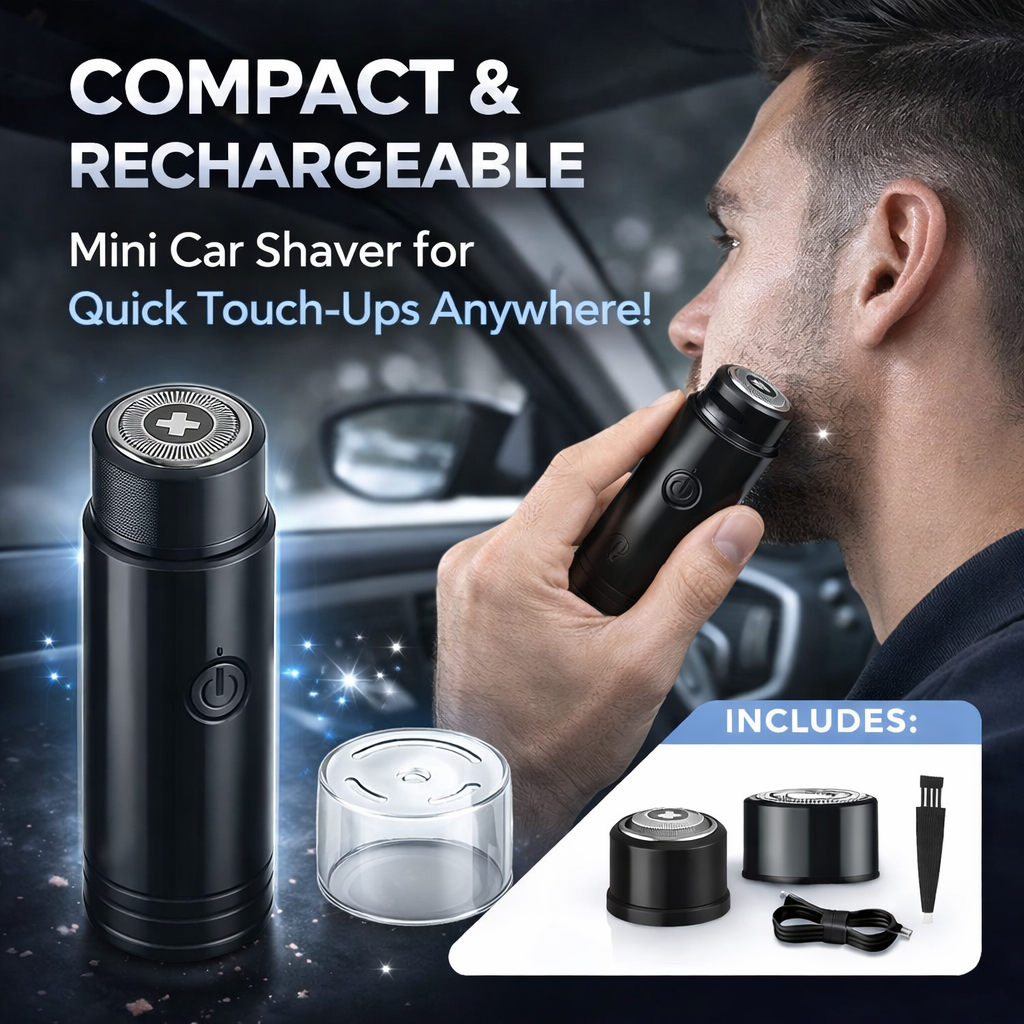 Mini Electric Shaver Portable Car Rechargeable Shaver