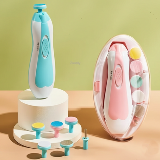 6-in-1 Electric Baby Nail Trimmer Set – Whisper-Quiet & LED Light