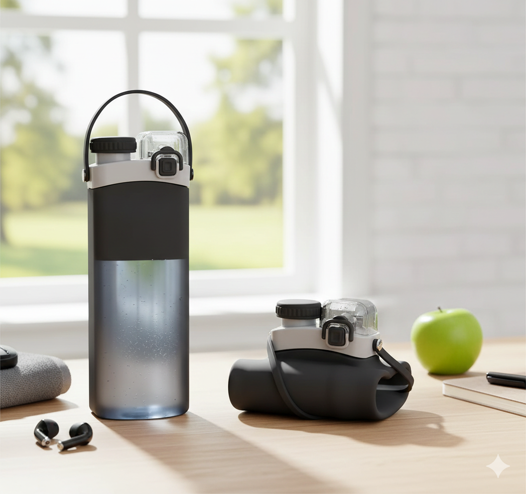 Collapsible Silicone Water Bottle