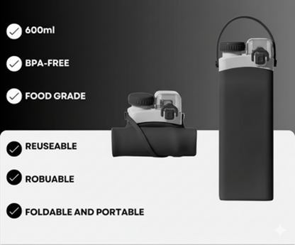 Collapsible Silicone Water Bottle