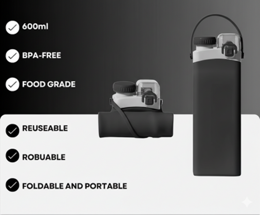Collapsible Silicone Water Bottle
