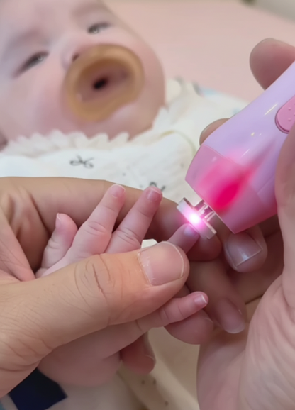 6-in-1 Electric Baby Nail Trimmer Set – Whisper-Quiet & LED Light