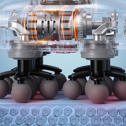 جهاز تدليك كهربائي قابل لإعادة الشحن من يوكو بـ 22 رأسًا | لتخفيف آلام عضلات الجسم بالكامل 