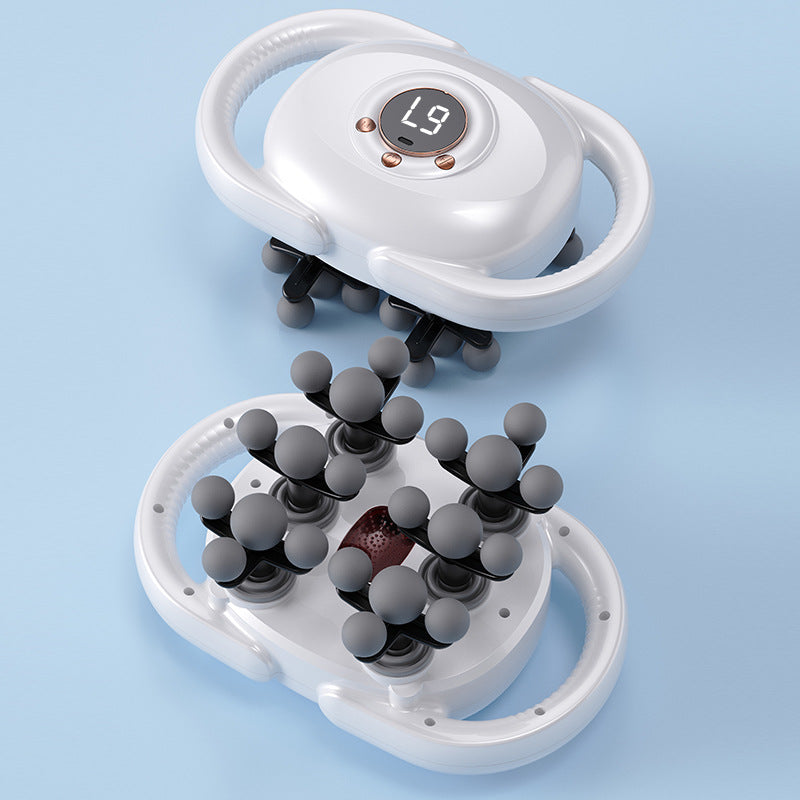 جهاز تدليك كهربائي قابل لإعادة الشحن من يوكو بـ 22 رأسًا | لتخفيف آلام عضلات الجسم بالكامل 