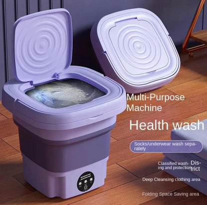 Foldable Mini Washing Machine – Portable Laundry Solution for Travel, Apartments & Baby Care