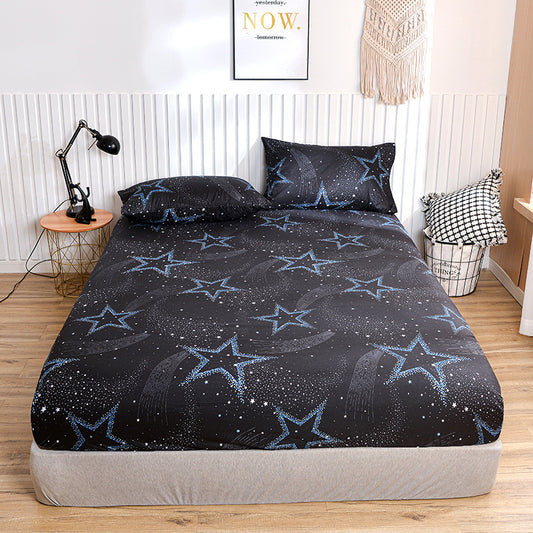 Printed Frosted Bedsheet Single Piece Simmons Dustproof