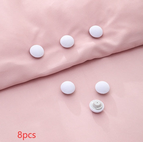 Mushroom Quilt Holder Macaron Non-Slip BedSheet Clips Quilt Clip One-Click To Unlock Sheets Non-Slip Fixing Clip Shelf Plate