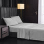 Solid Color Four-piece Sanded Bedsheet Set