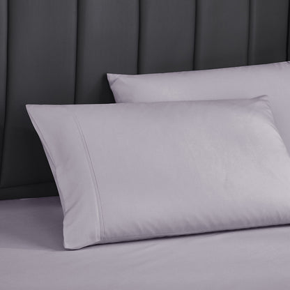 Solid Color Four-piece Sanded Bedsheet Set
