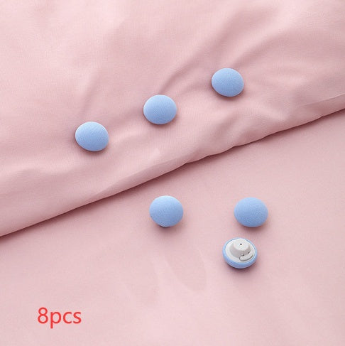 Mushroom Quilt Holder Macaron Non-Slip BedSheet Clips Quilt Clip One-Click To Unlock Sheets Non-Slip Fixing Clip Shelf Plate