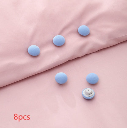 Mushroom Quilt Holder Macaron Non-Slip BedSheet Clips Quilt Clip One-Click To Unlock Sheets Non-Slip Fixing Clip Shelf Plate