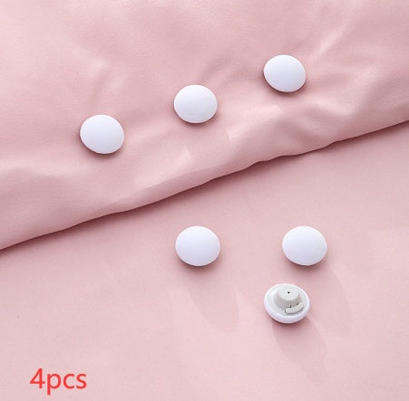 Mushroom Quilt Holder Macaron Non-Slip BedSheet Clips Quilt Clip One-Click To Unlock Sheets Non-Slip Fixing Clip Shelf Plate