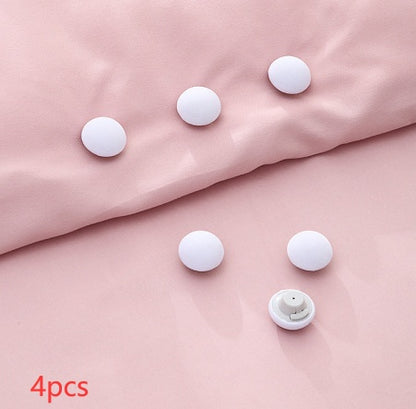 Mushroom Quilt Holder Macaron Non-Slip BedSheet Clips Quilt Clip One-Click To Unlock Sheets Non-Slip Fixing Clip Shelf Plate