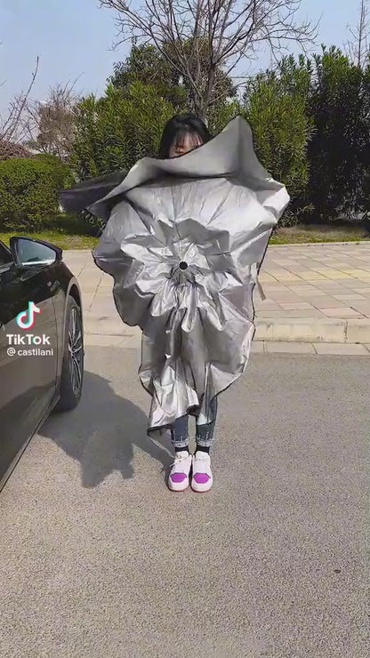 مظلة شمسية فاخرة قابلة للطي للزجاج الأمامي للسيارة